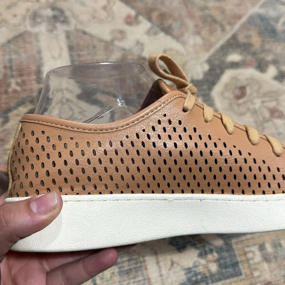 Mi.iM Tan Perforated Lace-Up Sneakers women’s 8.5